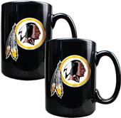 NFL Redskins Black Ceramic Mug (Set of 2)