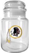 NFL Washington Redskins Glass Candy Jar