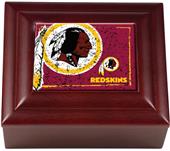 NFL Washington Redskins Mahogany Keepsake Box