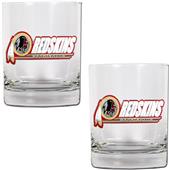 NFL Washington Redskins 2 piece Rocks Glass Set