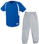 Impact Full-Button Baseball Jersey Uniform Kits