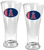 MLB Anaheim Angels 2 Piece Pilsner Glass Set