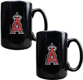 MLB Anaheim Angels 15oz. Ceramic Mug Set of 2
