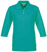 TRI MOUNTAIN Women's Aurora 3/4-Sleeve Golf Shirt TRI MOUNTAIN Women's Aurora 3/4-Sleeve Golf Shirt