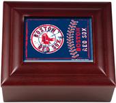 MLB Boston Red Sox Mahogany Keepsake Box