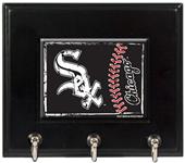MLB Chicago White Sox Wood Keyhook Rack