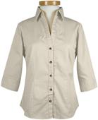 TRI MOUNTAIN Women's Affinity 3/4-Sleeve Shirt TRI MOUNTAIN Women's Affinity 3/4-Sleeve Shirt