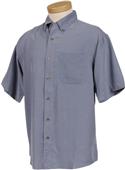 TRI MOUNTAIN Envoy Mini Plaid Short Sleeve Shirt