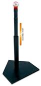 Heavy Duty Rubber Batting Tee with Brush Top B068 Heavy Duty Rubber Batting Tee with Brush Top B068