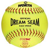 Worth 12" ASA Dream Seam PT Fastpitch Softballs