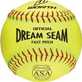 Worth 11" ASA Dream Seam PL Fastpitch Softballs