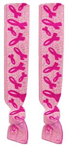 PINK W/BREAST CANCER AWARENESS RIBBON PRINT