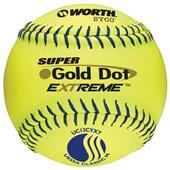 Worth 12" USSSA Gold Dot SYCO Slowpitch Softballs