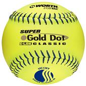 Worth 12" USSSA Gold Dot PT Slowpitch Softballs Worth 12" USSSA Gold Dot PT Slowpitch Softballs