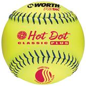 Worth 12" USSSA Hot Dot ProTac Slowpitch Softballs