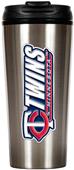 MLB Twins 16oz Stainless Steel Travel Tumbler