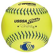 Worth 12" USSSA Pride Leather Fastpitch Softballs