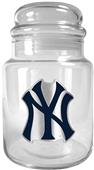 MLB New York Yankees Glass Candy Jar