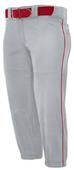 Low Rise Performance Softball Pants Piping