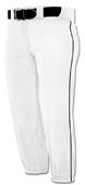 Low Rise Performance Softball Pants Piping
