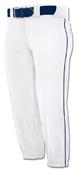 Low Rise Performance Softball Pants Piping