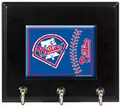 MLB Philadelphia Phillies Wood Keyhook Rack