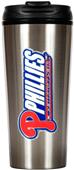 MLB Phillies 16oz Stainless Steel Travel Tumbler