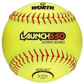 Worth 12" Launch 650 Ultimate Distance Softballs
