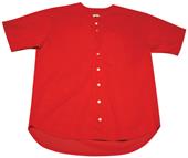 A4 Full Button Short Sleeve Baseball Jersey Shirt