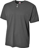 A4 Adult 2-Button Mesh Henley Baseball Jerseys A4 Adult 2-Button Mesh Henley Baseball Jerseys
