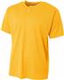 A4 2-Button Mesh Henley Baseball Jersey