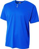A4 Adult 2-Button Mesh Henley Baseball Jerseys A4 Adult 2-Button Mesh Henley Baseball Jerseys
