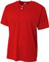 A4 2-Button Mesh Henley Baseball Jersey