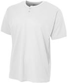 A4 Adult 2-Button Mesh Henley Baseball Jerseys A4 Adult 2-Button Mesh Henley Baseball Jerseys