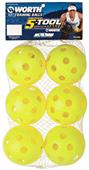 Worth 5-Tool Training 6Pk 12" Plastic Softballs