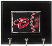 MLB Arizona Diamondbacks Wood Keyhook Rack