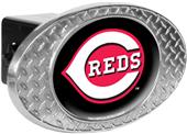 MLB Cincinnati Reds Diamond Plate Hitch Cover