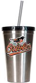 MLB Baltimore Orioles Stainless Tumbler w/Straw