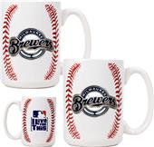 MLB Brewers Ceramic Gameball Mug Set of 2