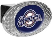 MLB Milwaukee Brewers Diamond Plate Hitch Cover