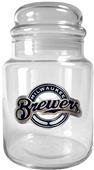 MLB Milwaukee Brewers Glass Candy Jar