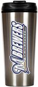 MLB Brewers 16oz Stainless Travel Tumbler