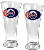 MLB New York Mets 2 Piece Pilsner Glass Set