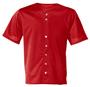 A4 Full Button S/S Youth Mesh Baseball Jersey