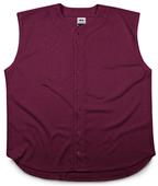 A4 Full Button Sleeveless Youth Baseball Jersey CO A4 Full Button Sleeveless Youth Baseball Jersey CO