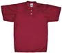 A4 2-Button Mesh Henley Youth Baseball Jersey