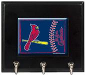MLB St. Louis Cardinals Wood Keyhook Rack