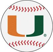 Fan Mats University of Miami Baseball Mat Fan Mats University of Miami Baseball Mat