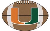 Fan Mats University of Miami Football Mat Fan Mats University of Miami Football Mat