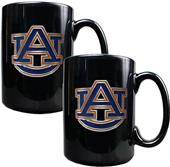 NCAA Auburn Tigers Black Ceramic Mug (Set of 2)